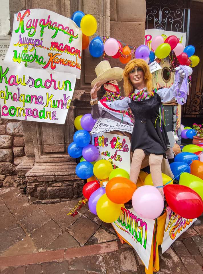 Compadres y comadres en carnavales