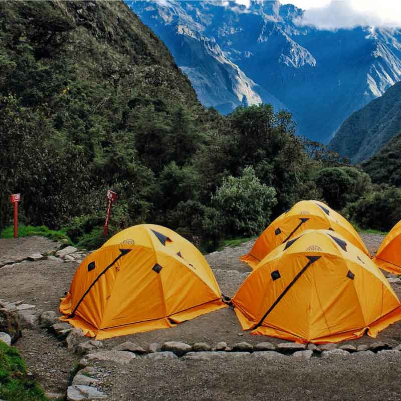 campamento camino inca