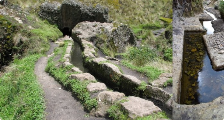 Canales de riego de la cultura inca.
